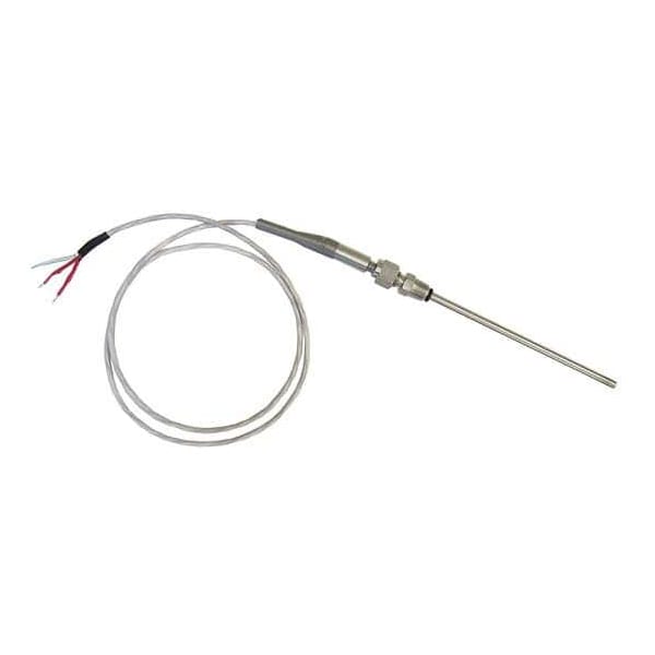 RTD Probe, 6" L, 1/4" Dia, 1/4" NPT Re-A